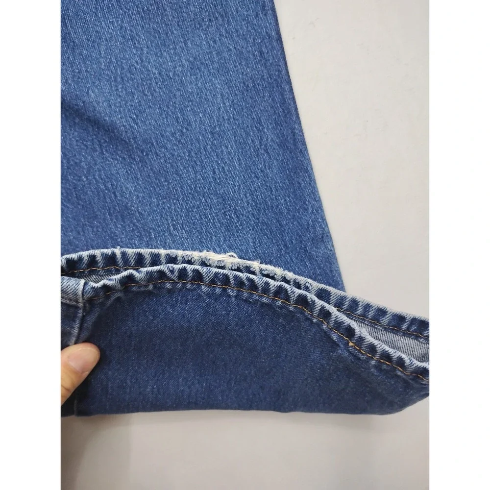 Levi's 517 Boot Cut Jeans Men 38x30 Distressed Blue Denim Classic Fit Mexico